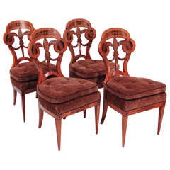 Antique Four Empire Russian Side Chairs Plus 6 Later Copies