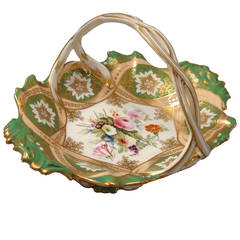 English Cakeplate Attributed to Chamberlain's Worcester 6