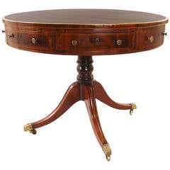 English Regency Drum Table