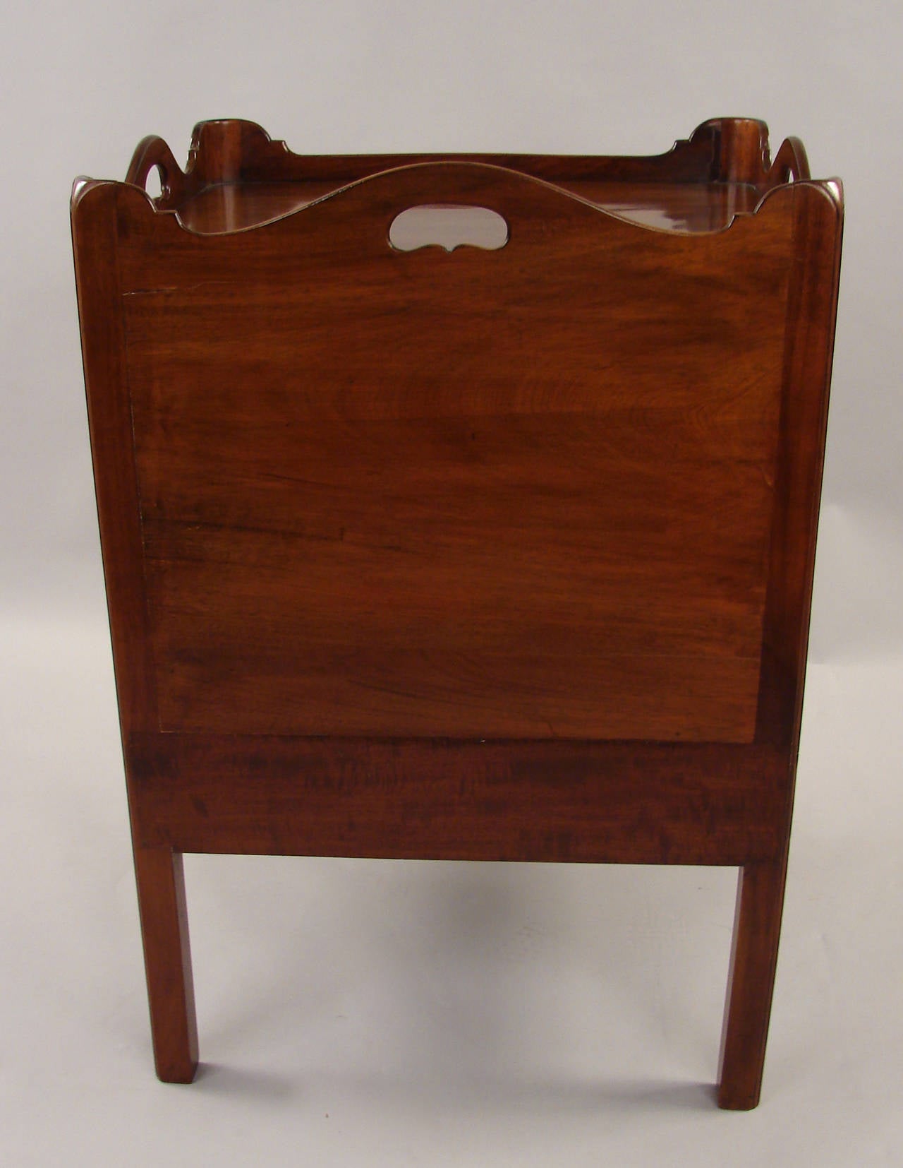 Great Britain (UK) George III Mahogany Tray Top Bedside Commode