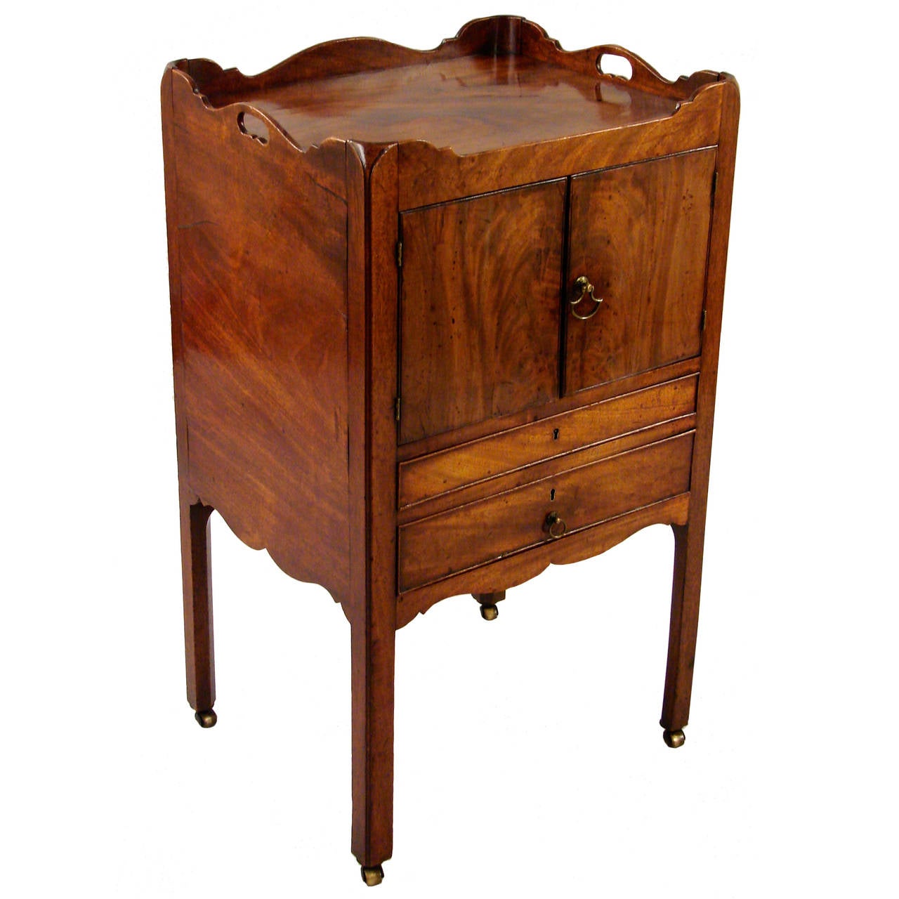 Mahogany Bedside Commode at 1stDibs