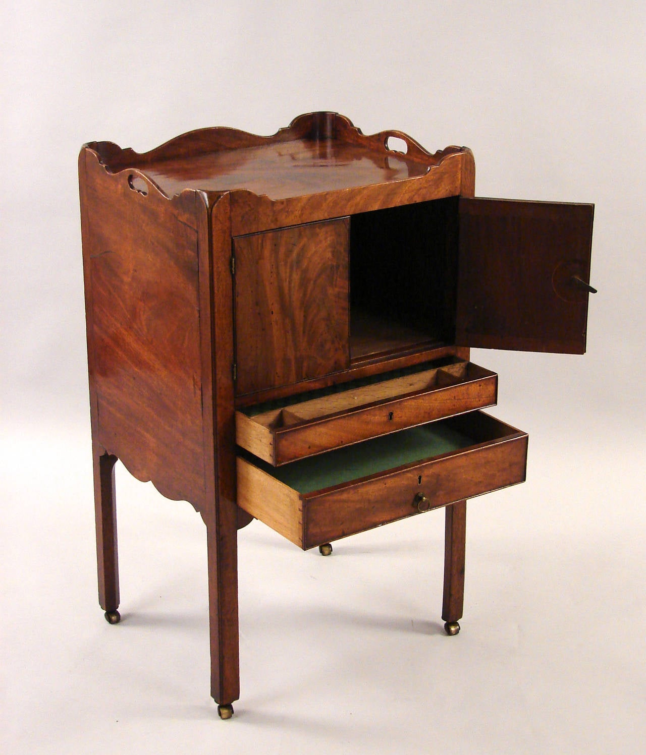 Mahogany Bedside Commode at 1stDibs