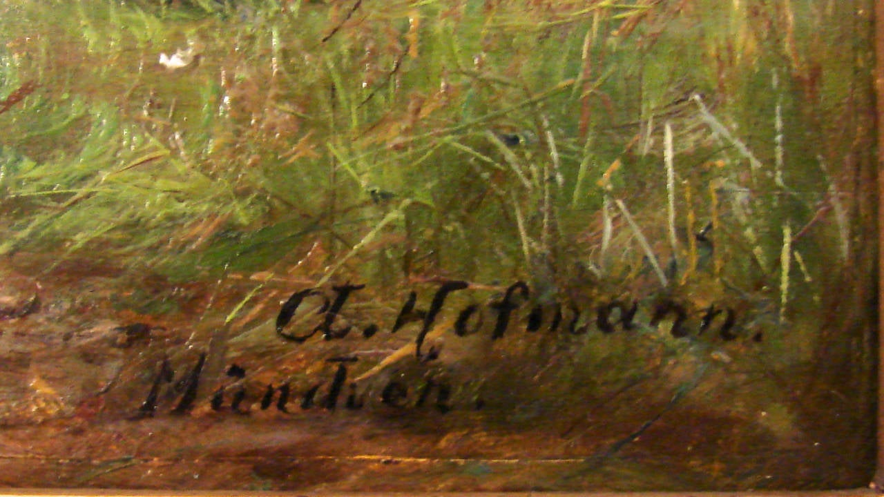 Victorian Oil on Wood Panel 