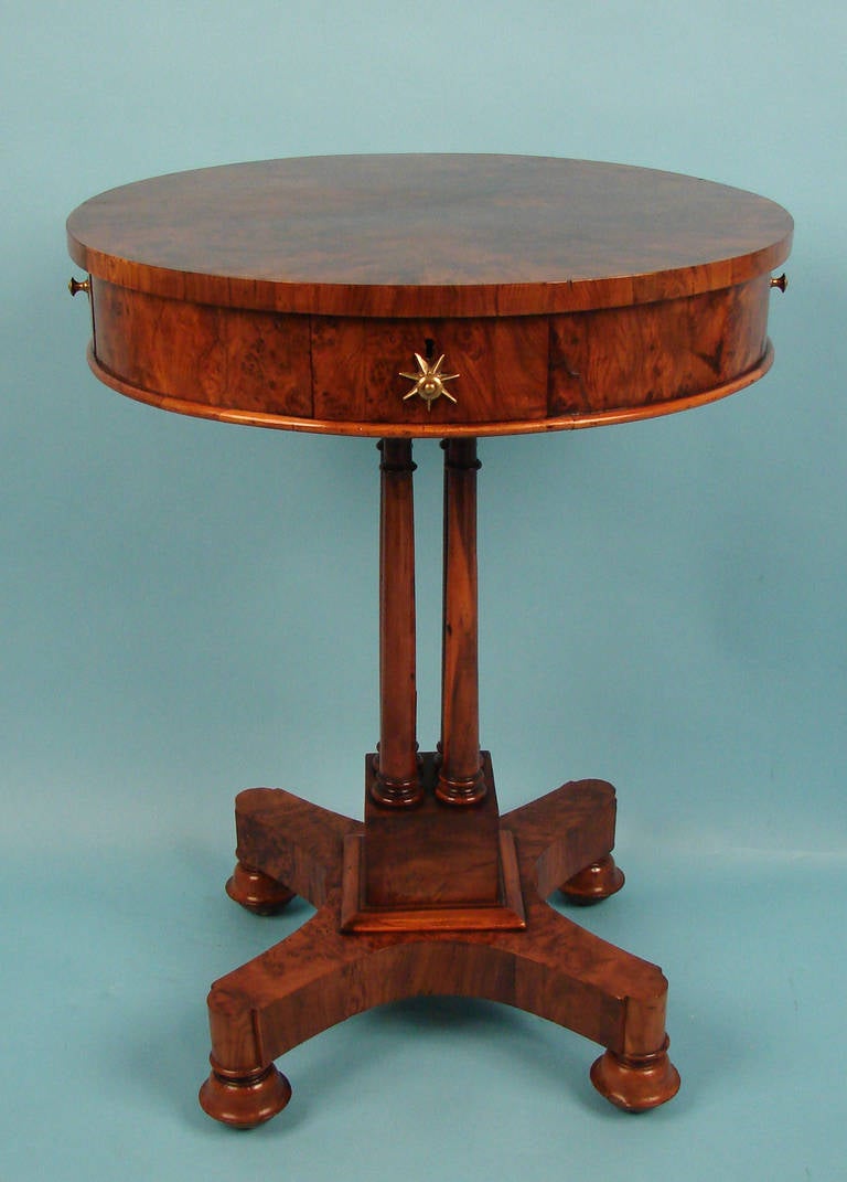 Fine Regency Burr Yew Wood Table