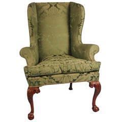 George II Mahogany Wing Armchair