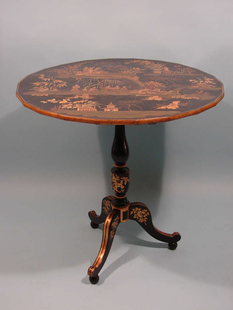 Chinoserie Tilt top Table