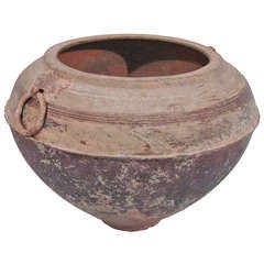 Archaic Chinese Bronze Vessel with Ring Handles