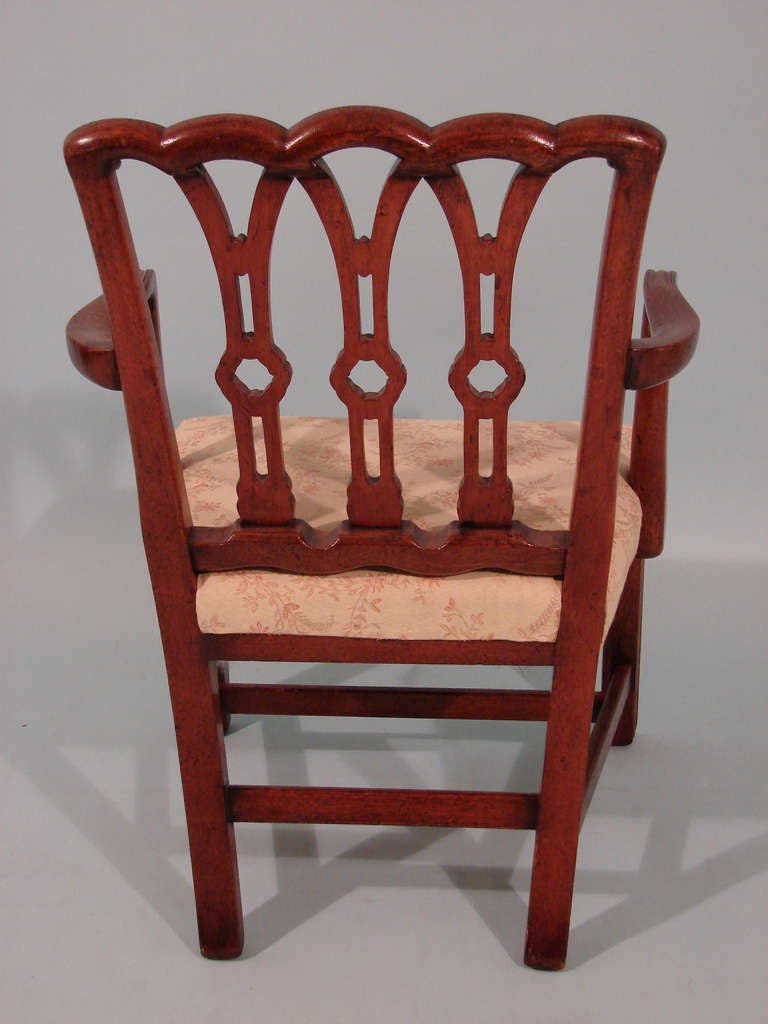 Chippendale Style Child's Chair In Excellent Condition In San Francisco, CA