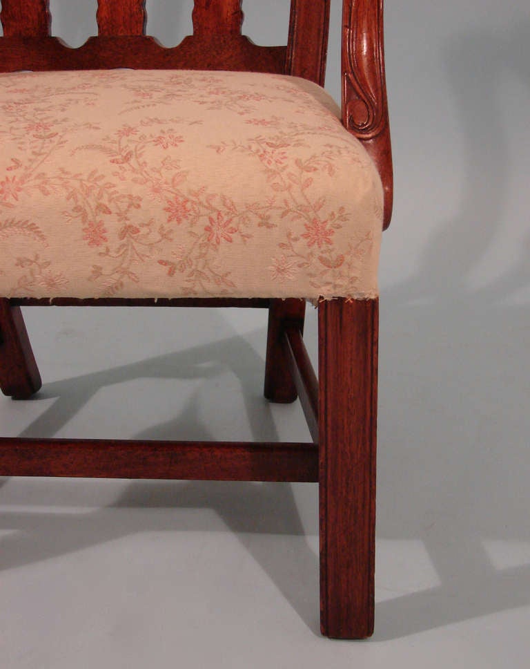Mahogany Chippendale Style Child's Chair