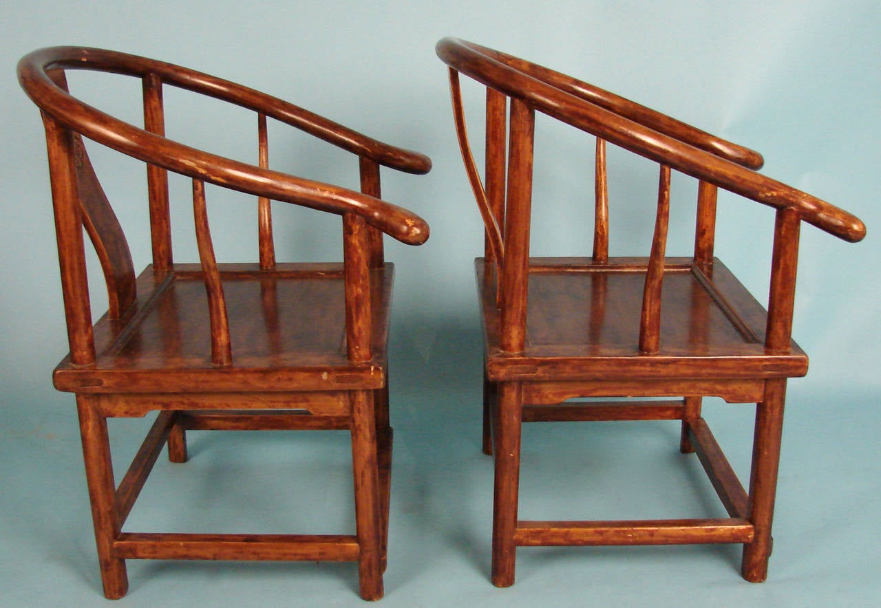 Pair of Chinese Child's Chairs In Excellent Condition In San Francisco, CA