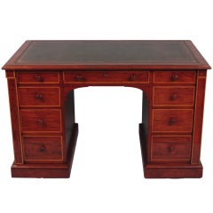 Antique George IV Mahogany Pedestal Desk by Gillows