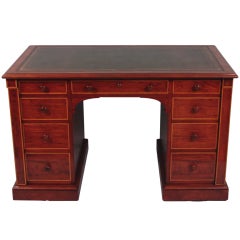 George IV Mahogany Pedestal Desk by Gillows