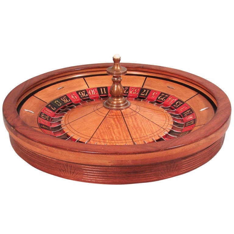 Casino Size Vintage Roulette Wheel at 1stdibs