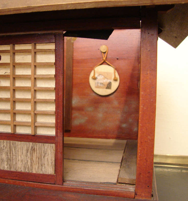 Außergewöhnliches und einzigartiges Modell eines japanischen Teehauses im Angebot 1