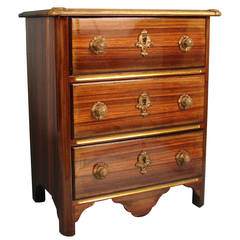 Vintage French Rosewood Regence Style Chest with Ormolu Mounts