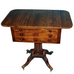 Regency rosewood work table