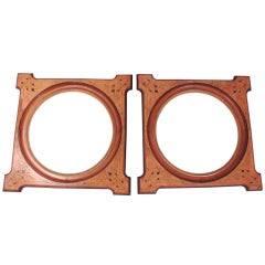 Good Pair of Aesthetic Movement Walnut Frames 9