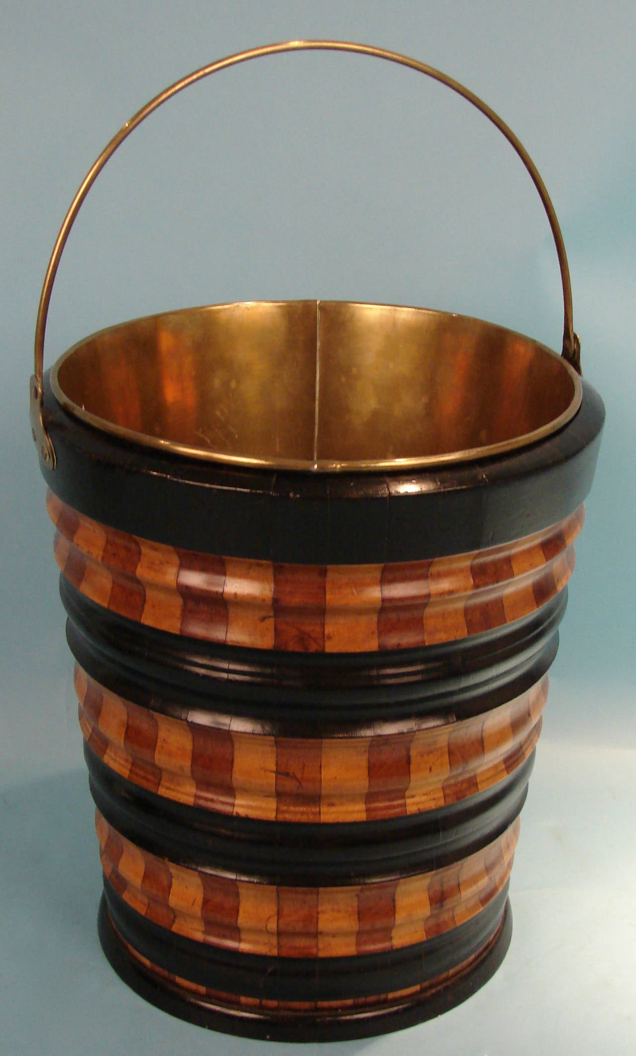 Dutch Fruitwood and Ebonized Bucket at 1stdibs