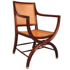 Regency Mahogany Armchair in the Manner of Gillows