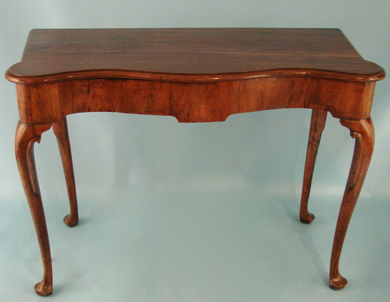 Geoge III Mahogany Serpentine Console Table