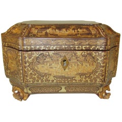 Antique Fine Chinese Export Tea Caddy