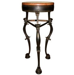 Italian bronze and marble table (athenienne)