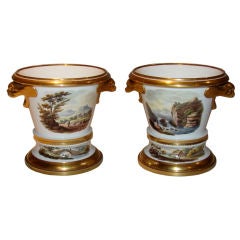 Pareja de cacharros Spode