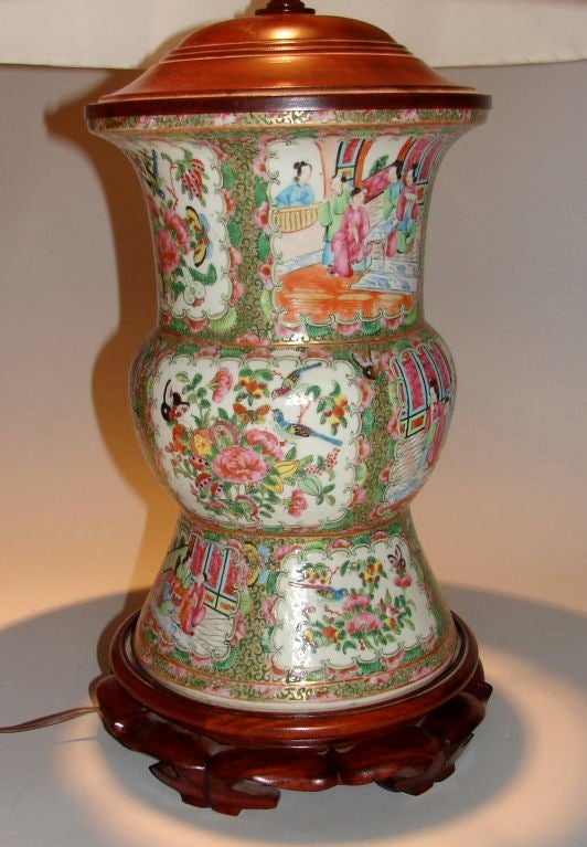 Chinese Rose Canton vase at 1stDibs