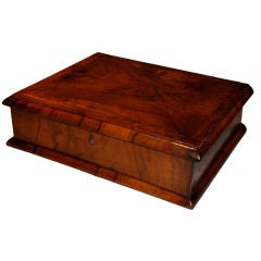 English walnut glove box