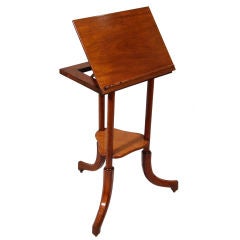 English mahogany music or book stand by Howard & Sons