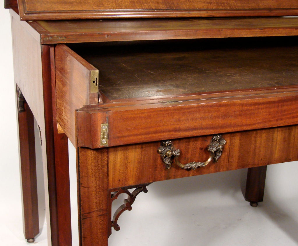 George III mahogany architect's desk In Excellent Condition In San Francisco, CA