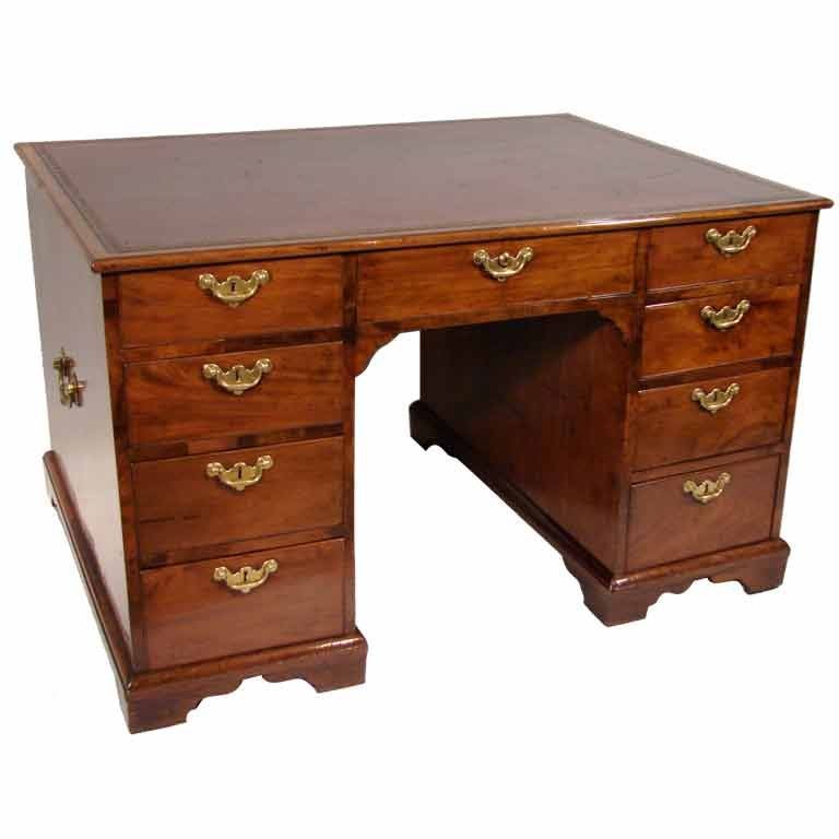 George III mahogany partners desk