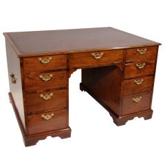 English mahogany partners desk