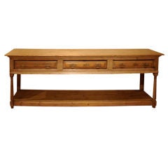 Antique Georgian pine dresser base