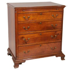 Antique American Chippendale cherry 4 drawer chest