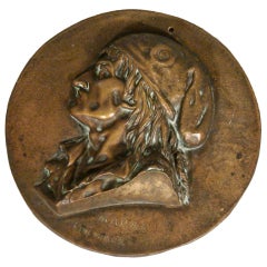 Bronze Plaque of Jean-Paul Marat