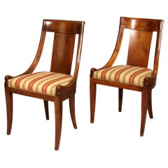 Pair of Empire Style Chairs
