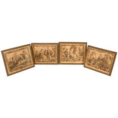 Eighteenth century colored engravings of continents