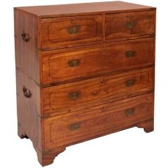 Chinese export  2 section camphorwood chest
