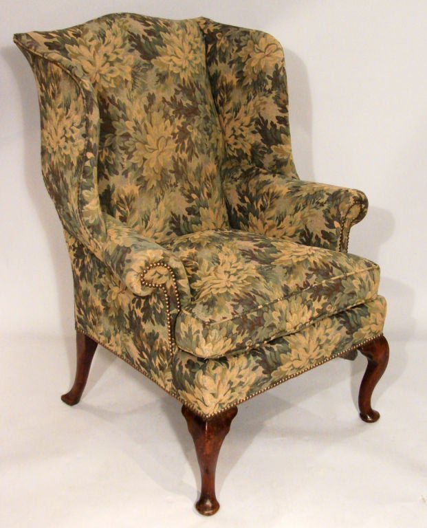 Georgian Style Mahogany Wing Chair
