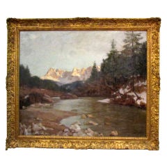 Mountain Stream Landscape by Robert Franz Curry