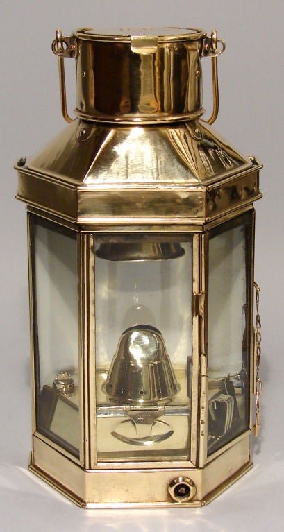 English Brass  Ship's Lantern