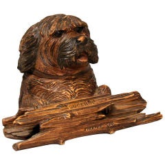 Swiss Terrier Head Desk Stand