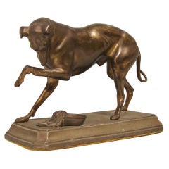 Bronze of WWI "Messenger" Greyhound
