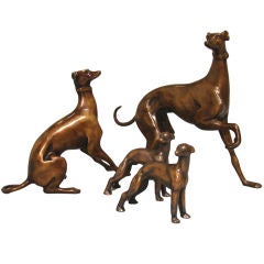 A Bronze Grouping of Greyhounds