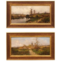 Pair of French Oil on Boards by Eugene Galien-Laloue