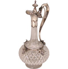 Continental Silver Mounted Claret Jug