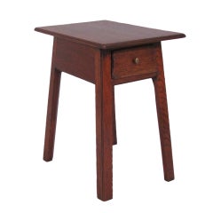 English oak provincial side table