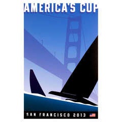 Official America's Cup 2013 Poster - Signed by Artist