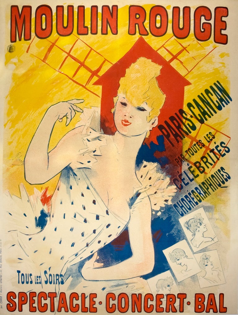 Original Cheret Moulin Rouge Poster For Sale